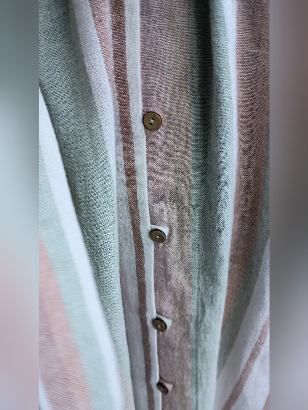 Soft Surroundings Pastel Stripe Button-Front Maxi Dress_PXS - Picture 6 of 12